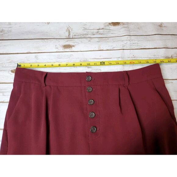 Anthropologie Womens 16 High Rise Sasha Pants Straight Leg Button Fly Pleated - Picture 11 of 15